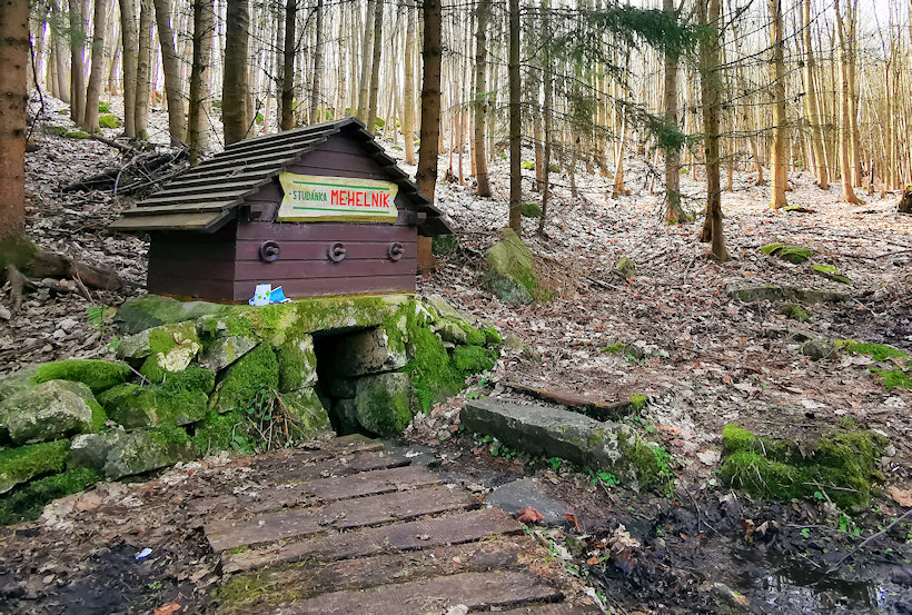 studánka Pod Mehelníkem (565) - únor 2021