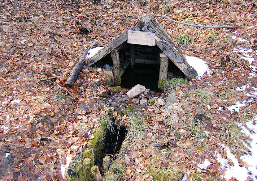 studánka Trpaslíkův pramen (631) - říjen 1999