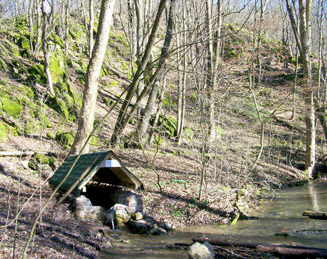 studánka Kaprálova (970) - únor 2009