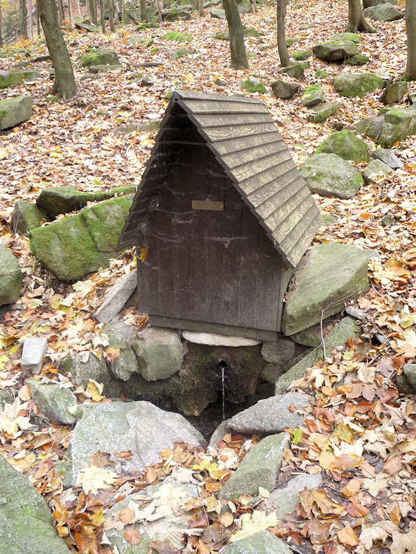 studánka V Modlivém dole (2408) - prosinec 2009