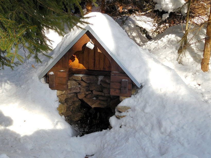 studánka Jirkův a Honzův pramen (12454) - leden 2019